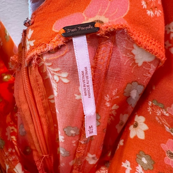 Cute orange free people dress - Picture 4 of 5